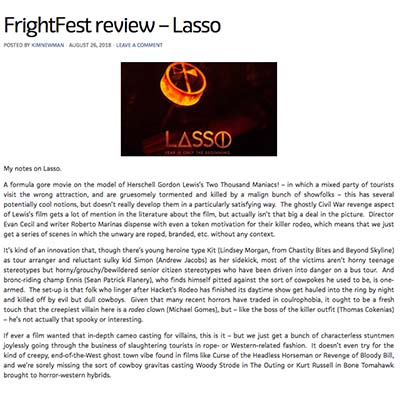 FrightFest review – Lasso